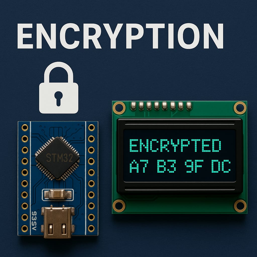 Thumbnail for CrypticComm - Secure message transmission using STM32